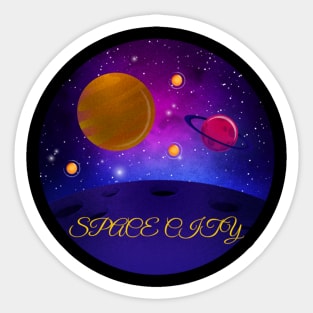 ASTROS SPACE CITY Sticker